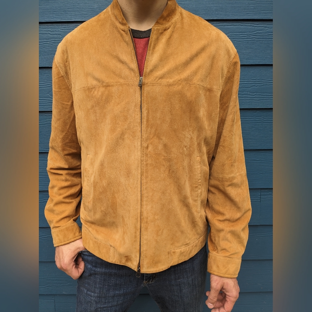 Brooks Brothers Suede Leather jacket size L